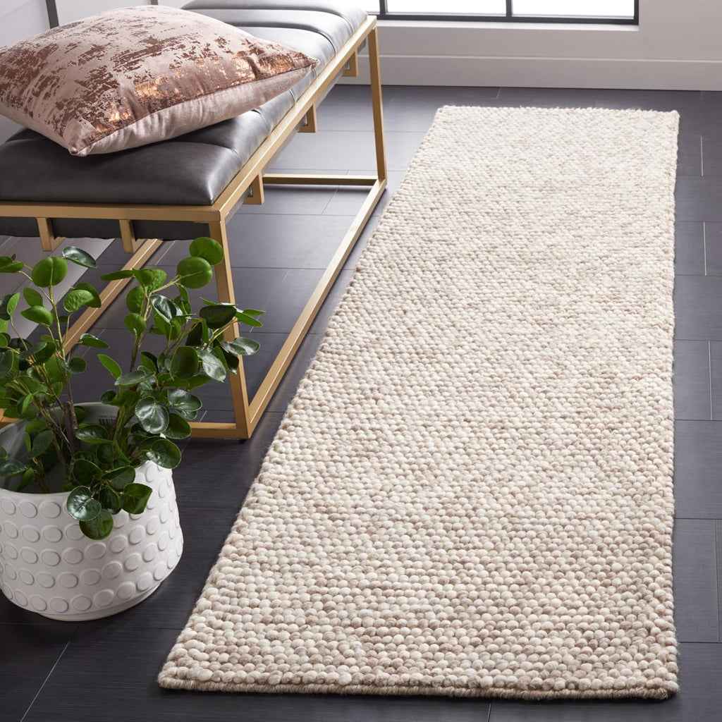 SAFAVIEH Natura Runner Rug 2x6 Wool Knotted, Beige NAT620B