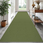 EARTHALL Woven Area Rugs 6x9 Ft Washable Living Room Rugs Non Slip Rubber Backed Dining Room Rug Braided Bedroom Rugs Indoor Floor Carpet for Living Room, Bedroom, Dining Room, Beige/Ivory