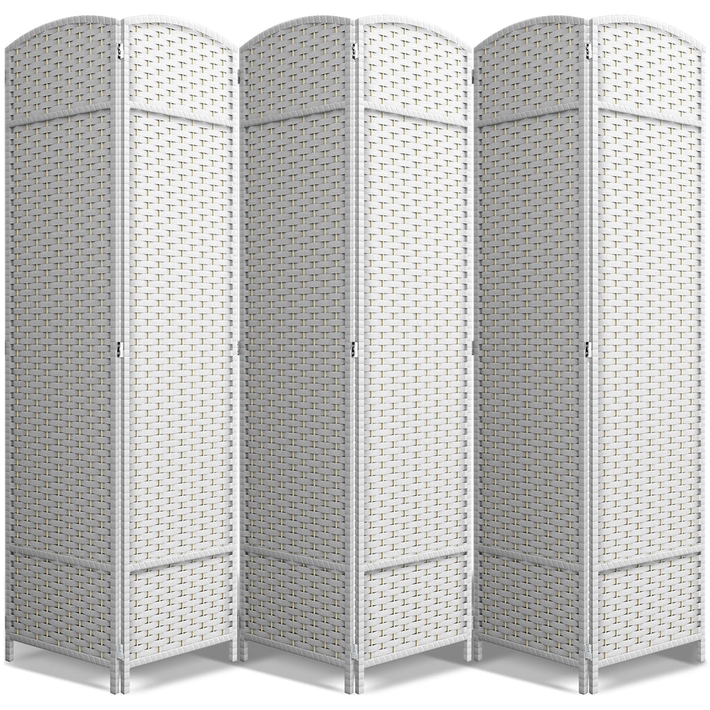 Sorbus Foldable Room Divider, Mesh Privacy Screen (6 Panel, Black)