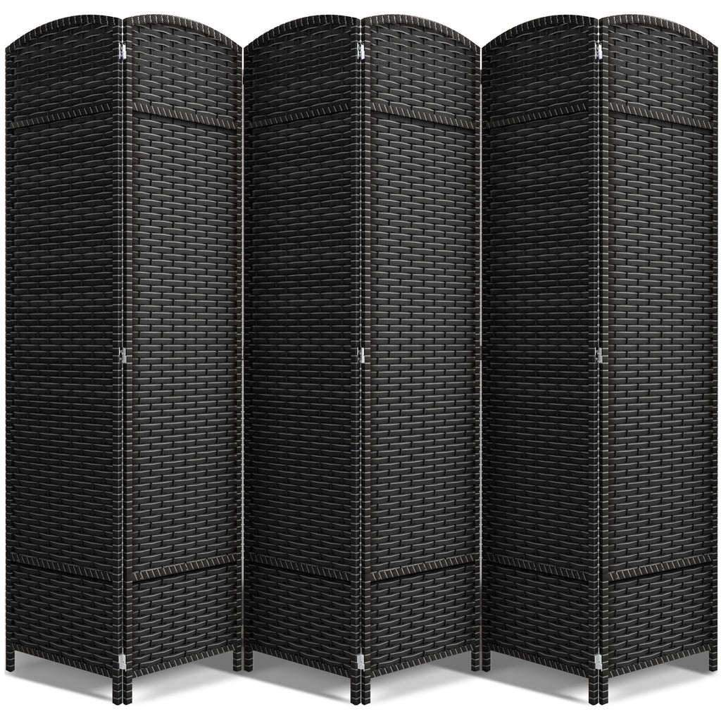 Sorbus Foldable Room Divider, Mesh Privacy Screen (8 Panel, Chocolate)