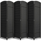 Sorbus Foldable Room Divider, Mesh Privacy Screen (8 Panel, Chocolate)