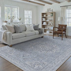 HUGEAR 8x10 Beige Neutral Area Rugs Washable Rug Carpet