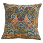 William Morris Birds Face to Face II Tapestry Throw Pillow Cover 19 x 19 in