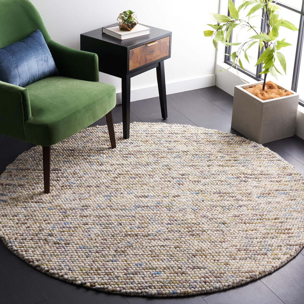 SAFAVIEH Natura Runner Rug 2x6 Wool Knotted, Beige NAT620B