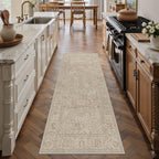 HUGEAR 8x10 Beige Neutral Area Rugs Washable Rug Carpet
