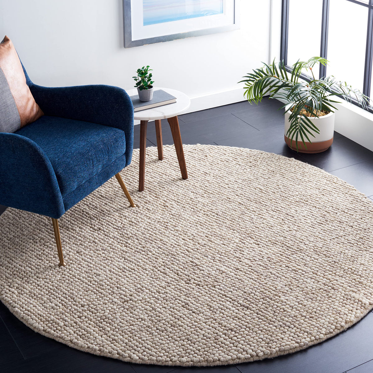 SAFAVIEH Natura Runner Rug 2x6 Wool Knotted, Beige NAT620B
