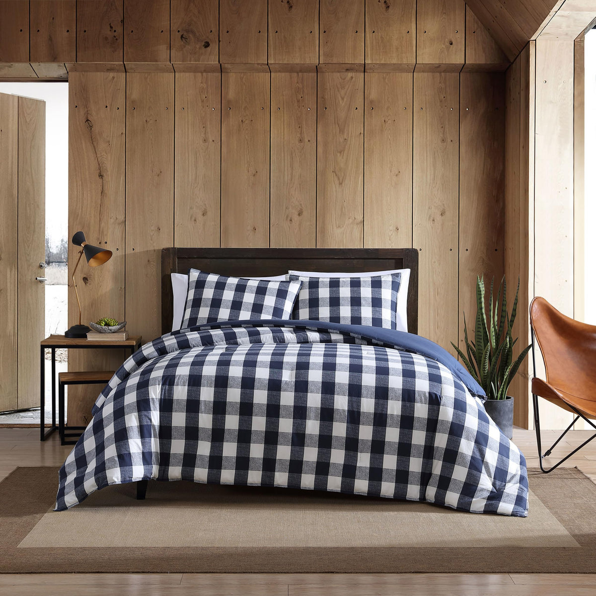 Eddie Bauer - Queen Duvet Cover Set with Shams