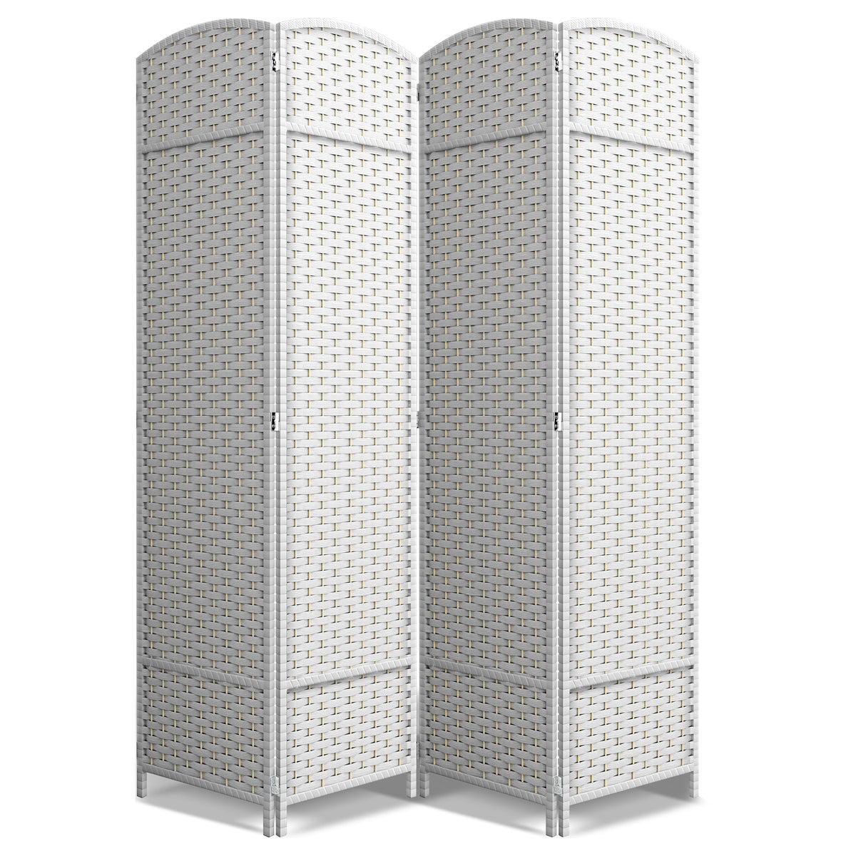 Sorbus Foldable Room Divider, Mesh Privacy Screen (8 Panel, Chocolate)
