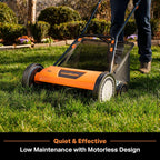LawnMaster LMRM1801 Push Reel Lawn Mower 18-Inch 5-Blade
