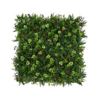 ECOOPTS 20"x20" Faux Ivy Privacy Fence Screen Artificial Boxwood Panels Topiary Hedge Plants for Indoor Outdoor Decoration, #3 Mixed Leaves, 20 Packs