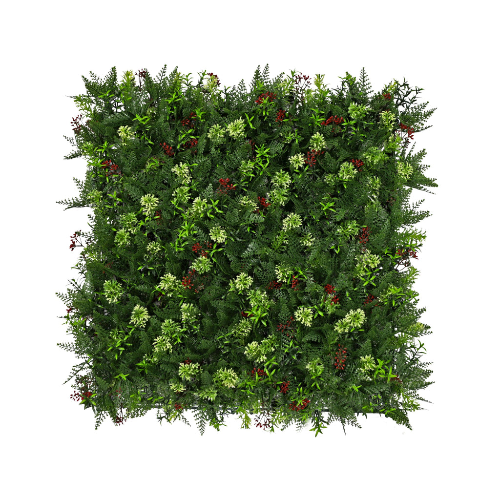 ECOOPTS 40"x40" Faux Ivy Privacy Fence Screen Artificial Boxwood Panels Topiary Hedge Plants for Indoor Outdoor Decoration, 9 Mixed Leave, 3 Packs