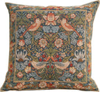 William Morris Birds Face to Face II Tapestry Throw Pillow Cover 19 x 19 in