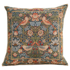 William Morris Birds Face to Face II Tapestry Throw Pillow Cover 19 x 19 in