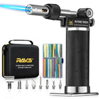 RAVS Butane Soldering Iron Kit, 14-Piece Multi-Function Butane Torch Kit