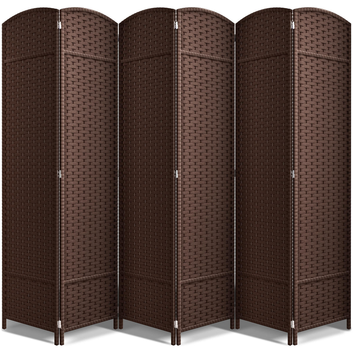 Sorbus Foldable Room Divider, Mesh Privacy Screen (8 Panel, Black)
