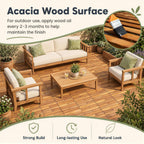 Goplus 12-Pack Acacia Wood Interlocking Deck Tiles (12 PCS,Brick)