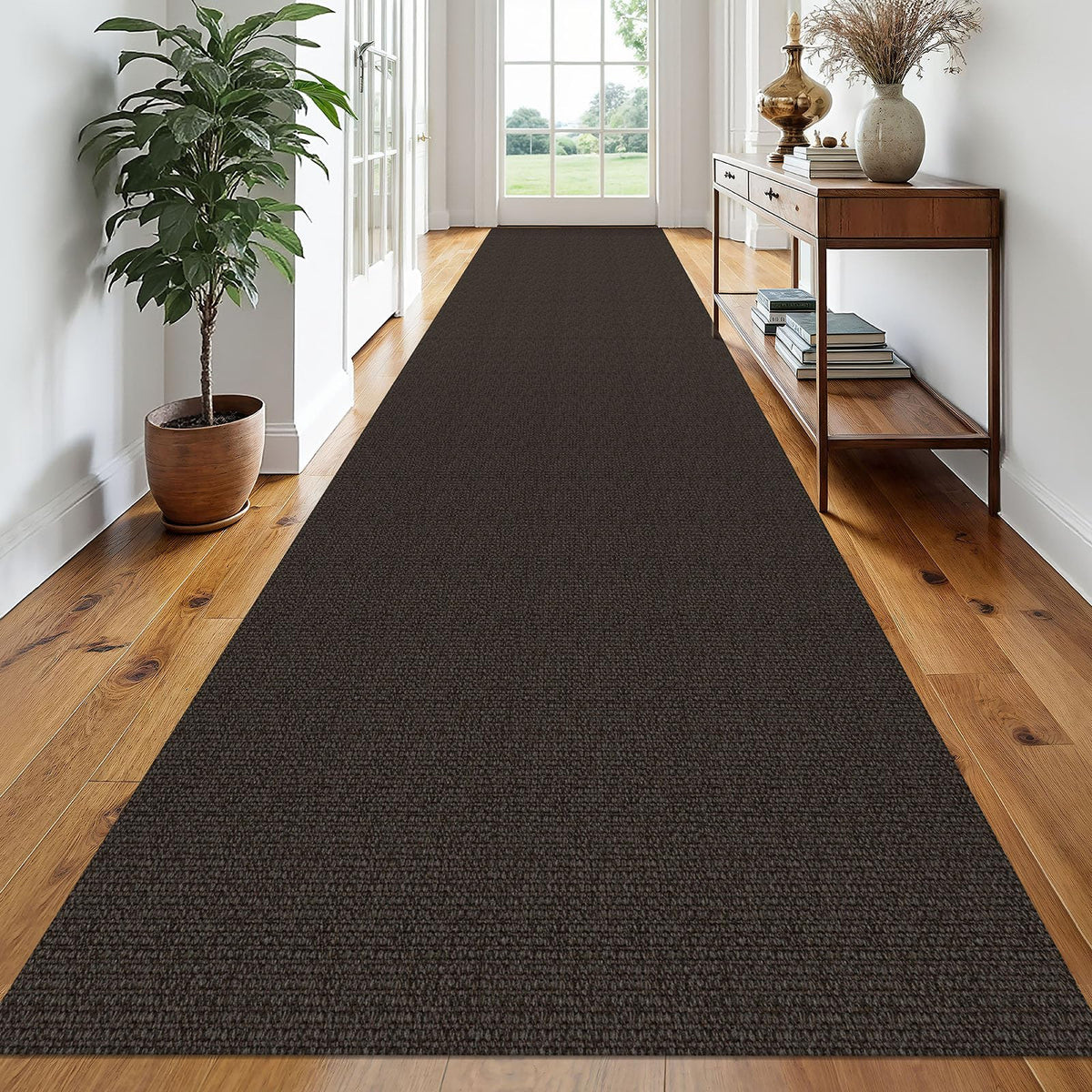 EARTHALL Washable Area Rug, Non Slip Living Room Rug, 5x7 Ft, Sand/Beige