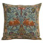 William Morris Birds Face to Face II Tapestry Throw Pillow Cover 19 x 19 in