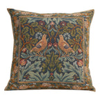 William Morris Birds Face to Face II Tapestry Throw Pillow Cover 19 x 19 in