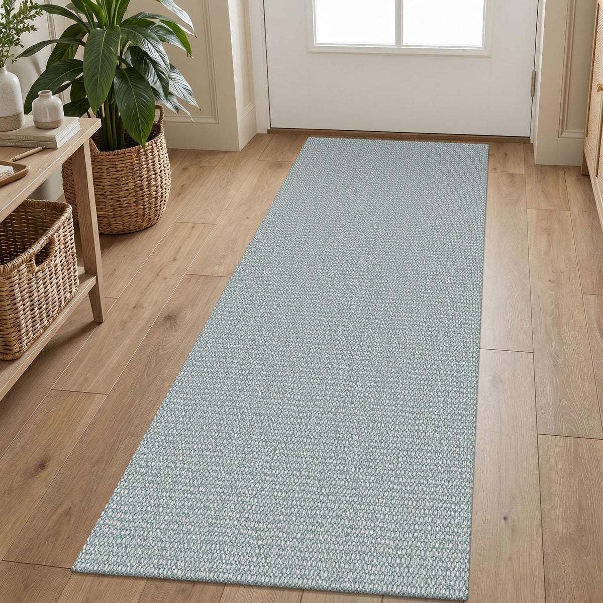 EARTHALL Washable Area Rug, Non Slip Living Room Rug, 5x7 Ft, Sand/Beige