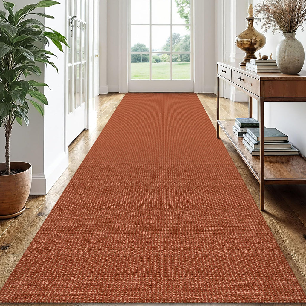 EARTHALL Woven Area Rugs 6x9 Ft Washable Living Room Rugs Non Slip Rubber Backed Dining Room Rug Braided Bedroom Rugs Indoor Floor Carpet for Living Room, Bedroom, Dining Room, Beige/Ivory