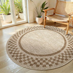 GarveeHome 5x7 Washable Area Rug Checkered Rug for Bedroom Living Room