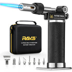 RAVS Butane Soldering Iron Kit, 14-Piece Multi-Function Butane Torch Kit