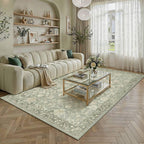 HUGEAR 8x10 Beige Neutral Area Rugs Washable Rug Carpet