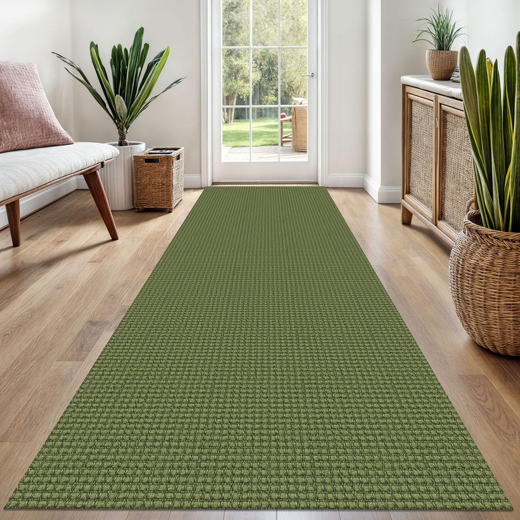 EARTHALL Woven Area Rugs 6x9 Ft Washable Living Room Rugs Non Slip Rubber Backed Dining Room Rug Braided Bedroom Rugs Indoor Floor Carpet for Living Room, Bedroom, Dining Room, Beige/Ivory