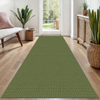 EARTHALL Woven Area Rugs 6x9 Ft Washable Living Room Rugs Non Slip Rubber Backed Dining Room Rug Braided Bedroom Rugs Indoor Floor Carpet for Living Room, Bedroom, Dining Room, Beige/Ivory