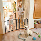 FXW Dog Gate, Extra Wide Adjustable for Openings Up to 165", 32" H