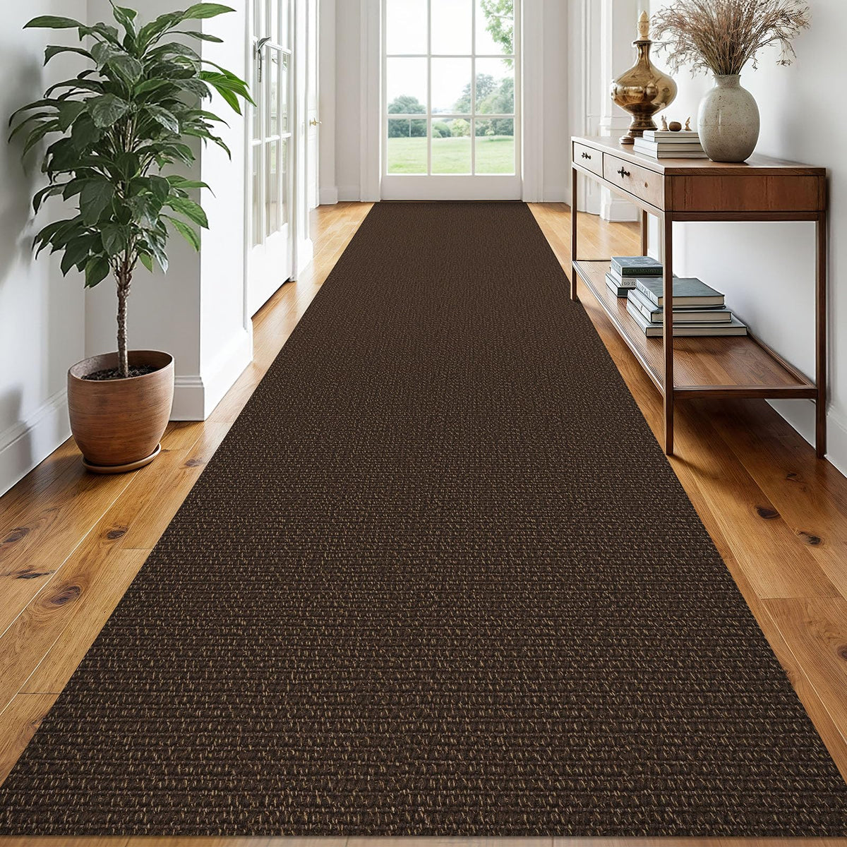 EARTHALL Washable Area Rug, Non Slip Living Room Rug, 5x7 Ft, Sand/Beige