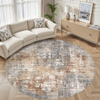 DMOYEST Area Rug Living Room Rugs 9x12 Washable Abstract Grey Carpet