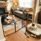 FXW Dog Gate, Extra Wide Adjustable for Openings Up to 111", 32" H
