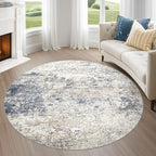 DMOYEST Area Rug Living Room Rugs 9x12 Washable Abstract Grey Carpet