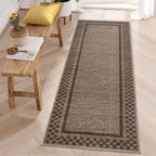 GarveeHome 5x7 Washable Area Rug Checkered Rug for Bedroom Living Room