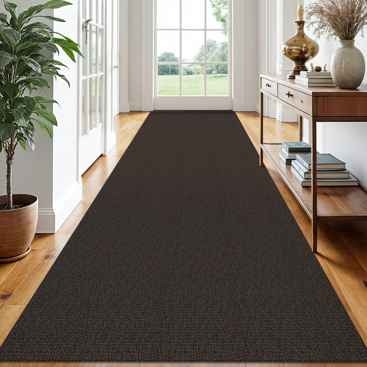 EARTHALL Washable Area Rug, Non Slip Living Room Rug, 5x7 Ft, Sand/Beige