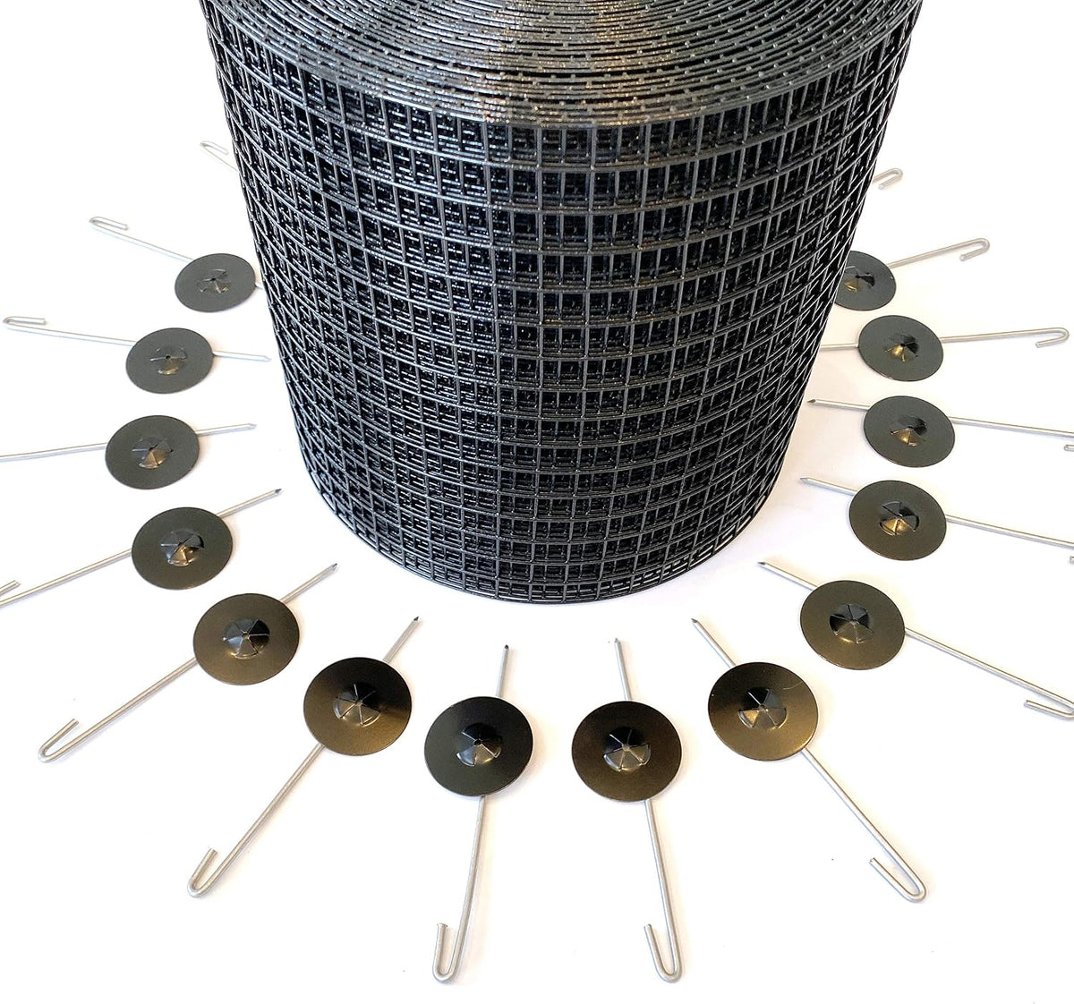 Bird Barrier Professional Grade Solar Panel Protection Kit 50' X 8" Solar Screens -1/2" Wire Mesh Screen for Solar Panel Bird Proofing with Fasteners - Includes 40 Aluminum Solar Screen Clips