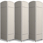 Sorbus Foldable Room Divider, Mesh Privacy Screen (6 Panel, Black)