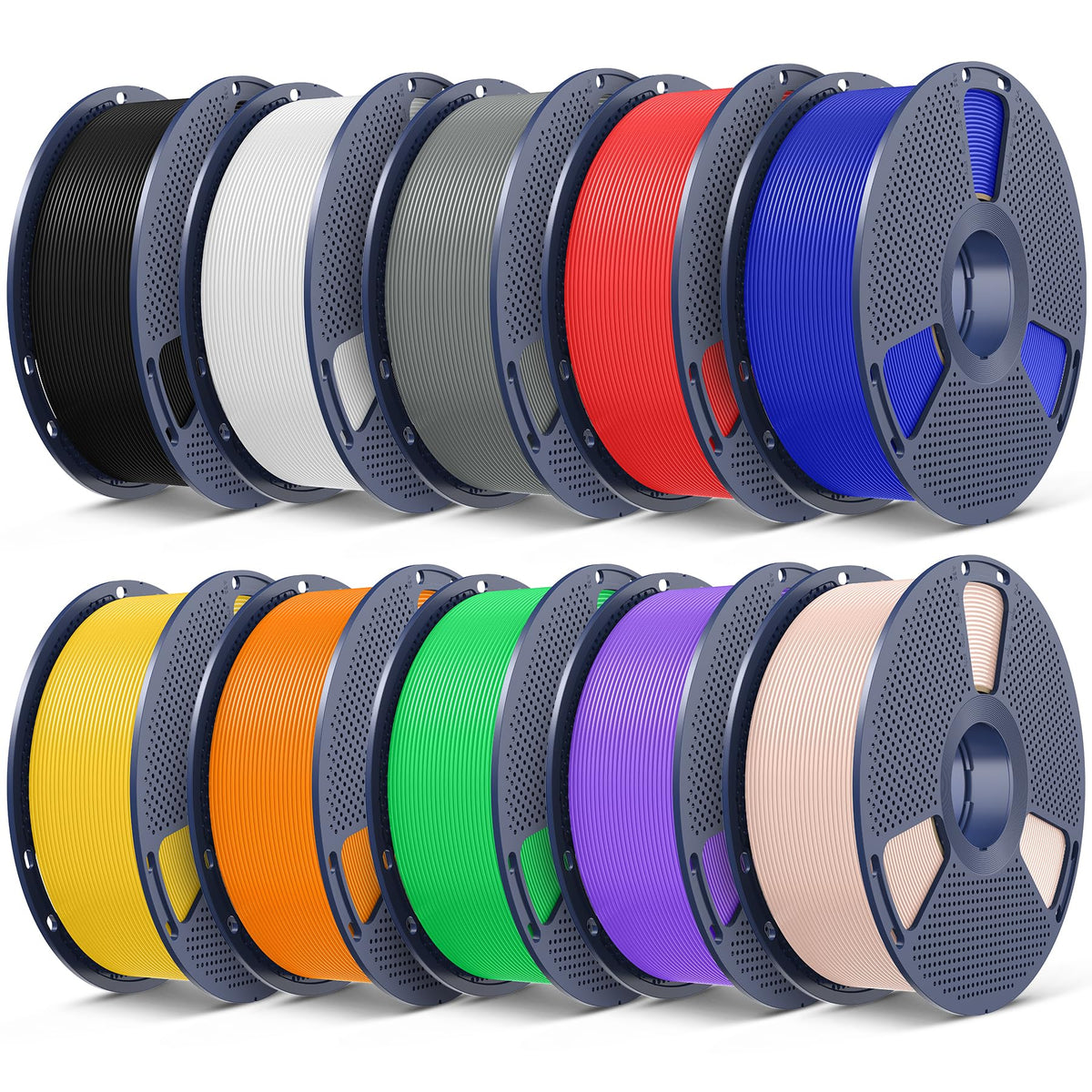 SUNLU PETG Filament 1.75mm,10kg,10 Packs Multi-Color