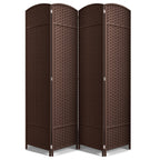 Sorbus Foldable Room Divider, Mesh Privacy Screen (6 Panel, Black)