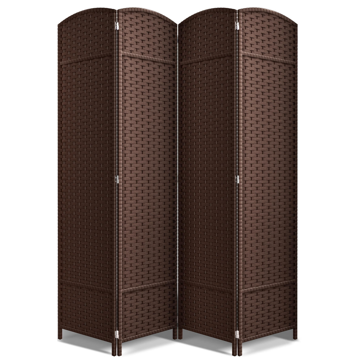Sorbus Foldable Room Divider, Mesh Privacy Screen (6 Panel, Black)