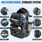 PLUSINNO Fishing Gear-Fishing Rod & Fishing Backpack, Fish Net,Tackle Box