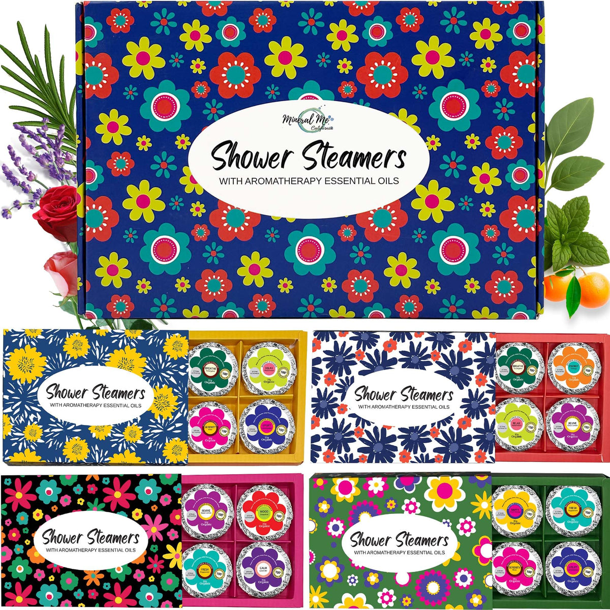 Bath Bombs for Women Gift Set, 24 Natural & Organic Bath Bombs for Girls