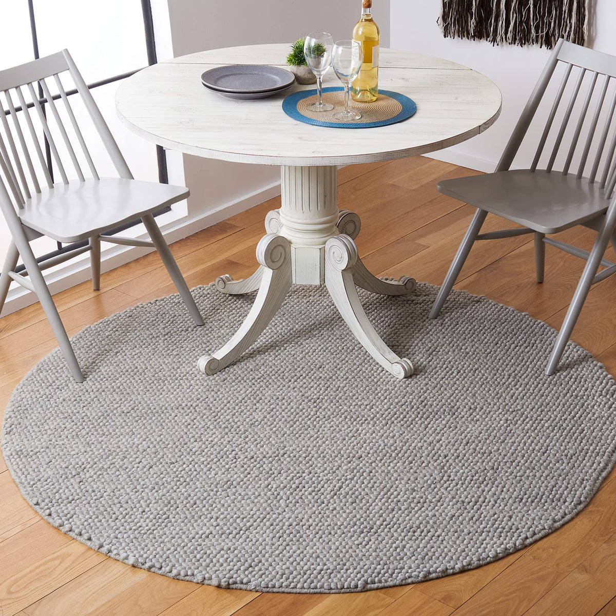 SAFAVIEH Natura Runner Rug 2x6 Wool Knotted, Beige NAT620B