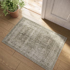 Washable Area Rugs for Living Room: 9x12 Bedroom Rug Boho Vintage Area Rug Stain Resistant Non Slip Low Pile Lightweight Soft Carpets for Dining Room Kitchen Nursery Kids Room Playroom Home Office