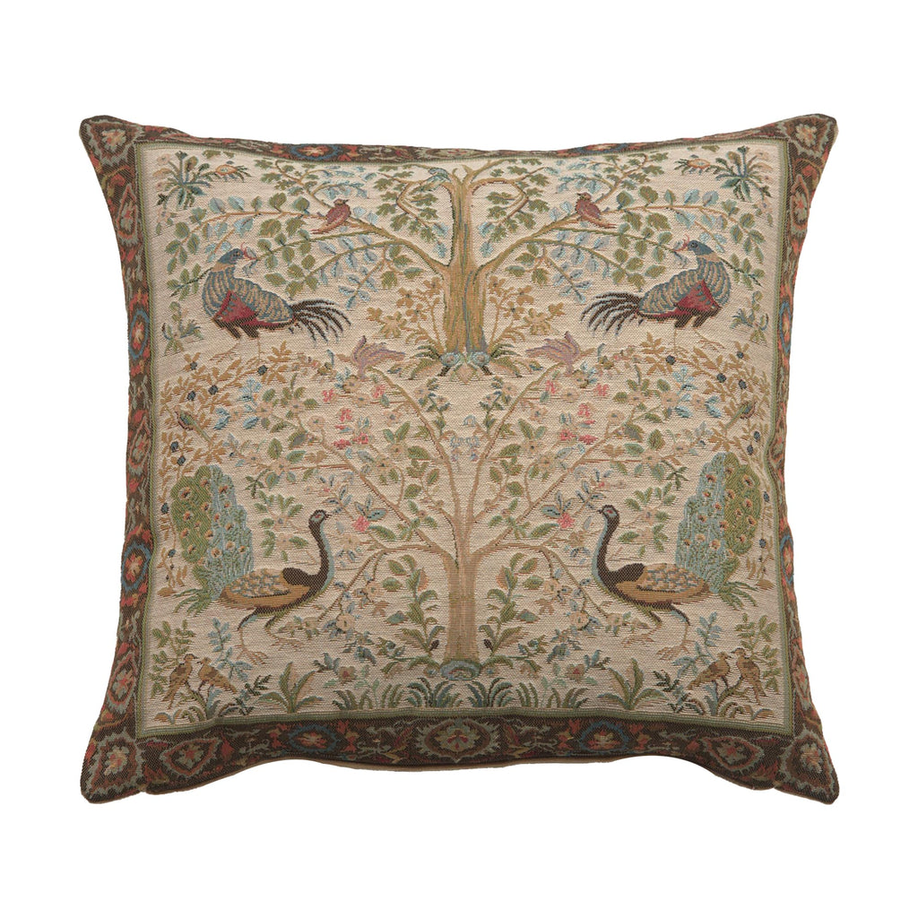 William Morris The Hare I Tapestry Throw Pillow Cover 19 x 19 in