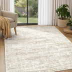 DMOYEST Area Rug Living Room Rugs 9x12 Washable Abstract Grey Carpet
