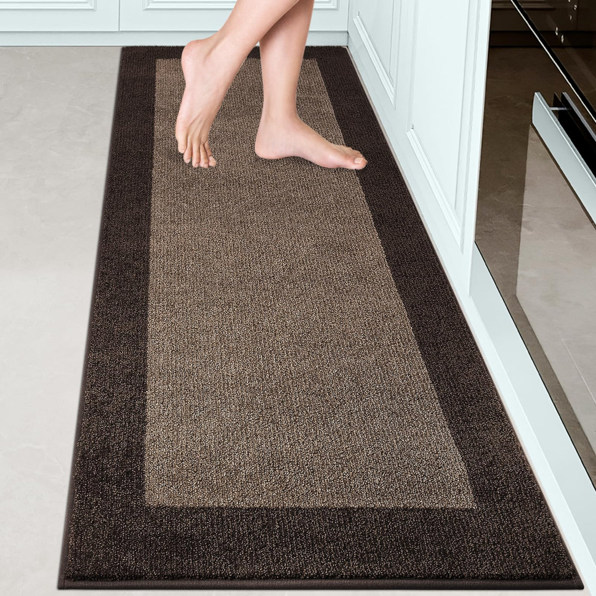 Runner Rug 24" x 96" for Kitchen, Floor, Hallway, Roll Packing