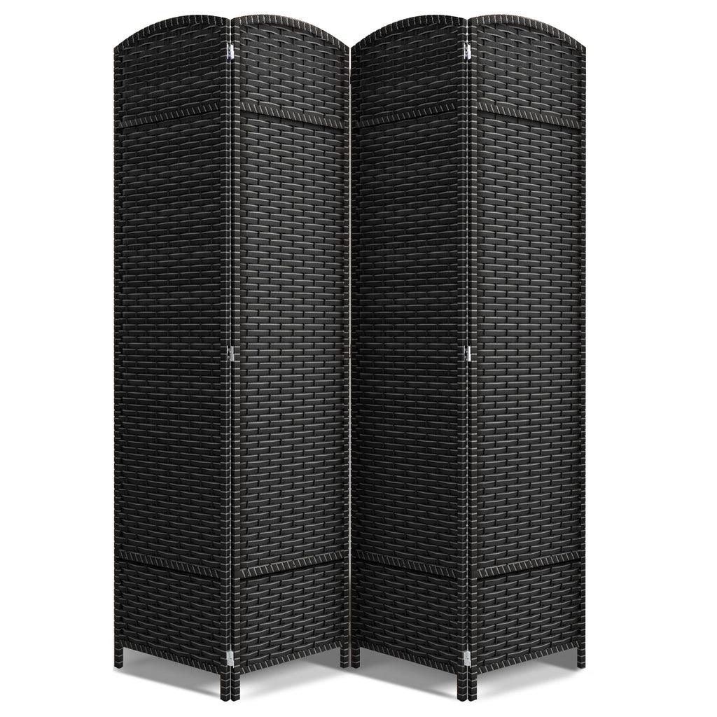 Sorbus Foldable Room Divider, Mesh Privacy Screen (6 Panel, Black)